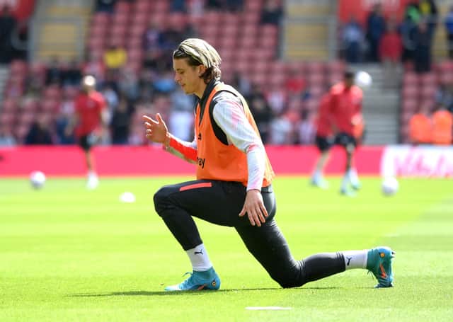 Conor Gallagher of Crystal Palace training. Credit: Mike Hewitt/Getty Images