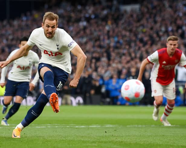 Harry Kane has now scored 20 consecutive penalties. Credit: Mike Hewitt/Getty Images