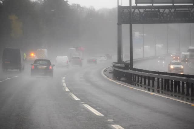 The wet weather could last throughout the afternoon