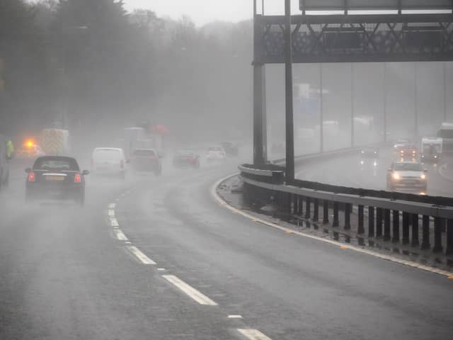 The wet weather could last throughout the afternoon