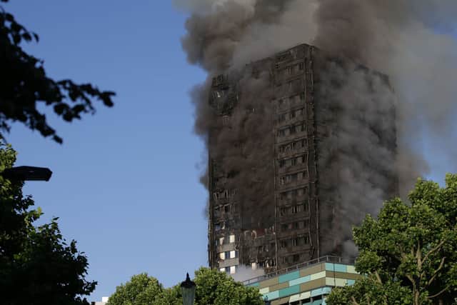 The Grenfell Tower fire. Credit: DANIEL LEAL/AFP via Getty Images