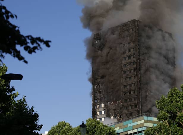 <p>The Grenfell Tower fire. Credit: DANIEL LEAL/AFP via Getty Images</p>