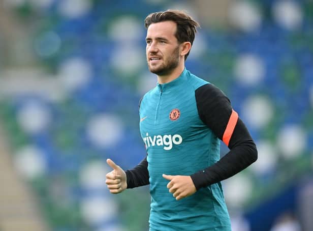 <p>Ben Chilwell training ahead of the Super Cup. Credit: PAUL ELLIS/AFP via Getty Images</p>