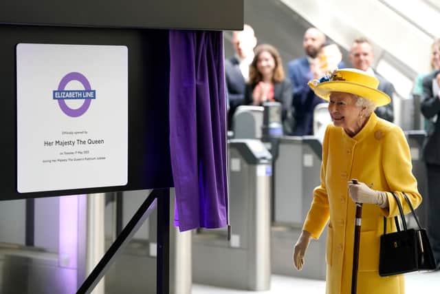 The Queen visited Paddington Station to open the line on May 17 