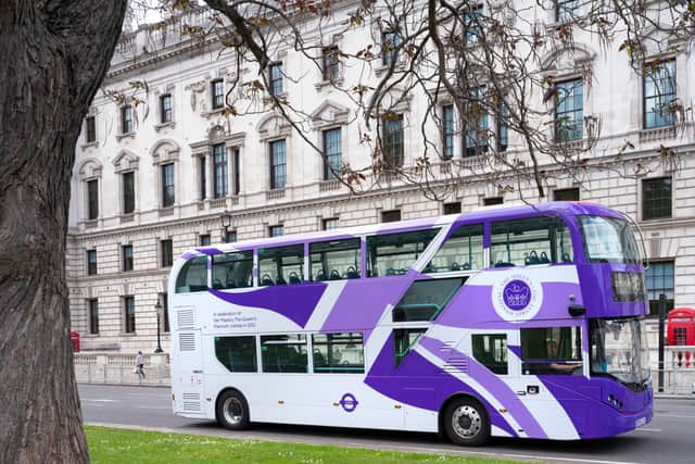 The commemorative wraps have been funded by bus operators rather than TfL