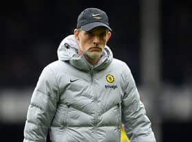 Thomas Tuchel, Manager of Chelsea,  during the Premier League match . (Photo by Michael Regan/Getty Images)