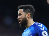 Andros Townsend of Everton looks on during the Premier League match (Photo by Alex Livesey/Getty Images)