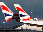 British Airways planes at London Heathrow Airport terminal 5. Credit: ADRIAN DENNIS/AFP via Getty Images