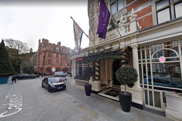 The Connaught Hotel in Mayfair. Photo: Google Streetview