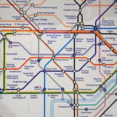 Tube Map May 2022 - Elizabeth line through Zone 1.