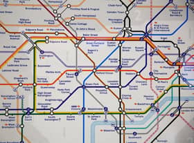 Tube Map May 2022 - Elizabeth line through Zone 1.