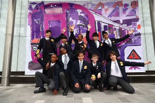 Marylebone Boys School at Paddington Elizabeth Line station
