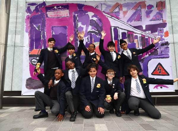 Marylebone Boys School at Paddington Elizabeth Line station
