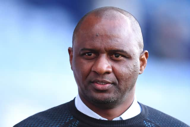 Crystal Palace manager Patrick Vieira.