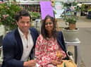 Dame Deborah James at the Chelsea Flower Show with her husband Sebastian