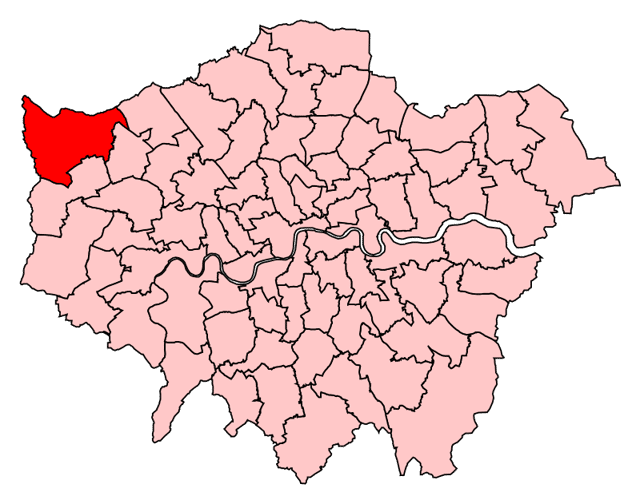 The constituency map of Ruislip, Northwood and Pinner. Photo: Wikimedia Commons