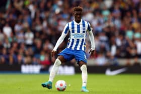 Yves Bissouma of Brighton & Hove Albion in action during the Premier League match . (Photo by Bryn Lennon/Getty Images)