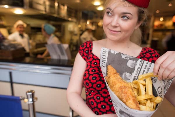 Poppies fish and chips in Shoreditch has been named as one of the best in London. Credit: LEON NEAL/AFP via Getty Images