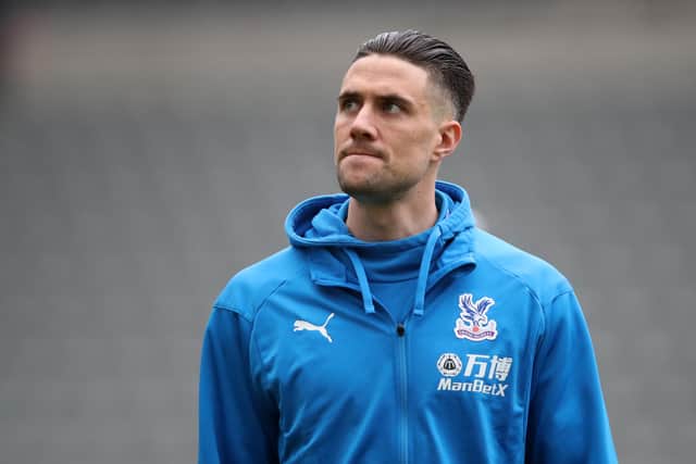 Martin Kelly of Crystal Palace arrives at the stadium prior to the Premier League (Photo by Ian MacNicol/Getty Images)