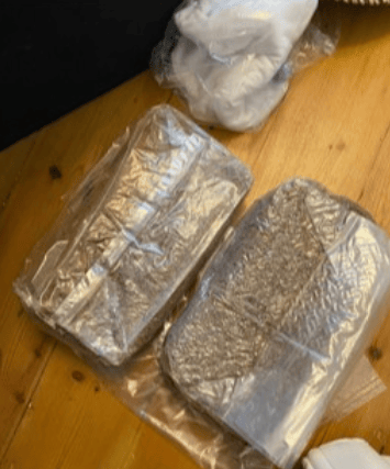 A large quantity of suspected class A was seized. Photo: Met Police