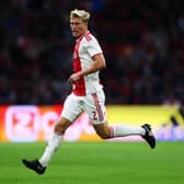 Rasmus Nissen Kristensen of Ajax in action during the Eredivisie match  (Photo by Dean Mouhtaropoulos/Getty Images)