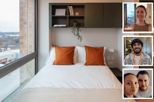 Co-living spaces are increasingly touted as an answer to the question of rethinking city living. Pictured, from top, Giuliana Przybycien, Rajan Hunjan, Rona Belle Pronto (front) and Florentine. Photo: Folk/LondonWorld/Rona Belle Pronto