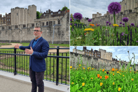Tower of London public engagement director Tom O’Leary, at the Superbloom installation. Photo: LondonWorld