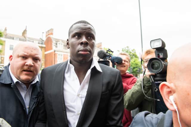 Kurt Zouma arriving at Thames Valley Magistrates Court. Photo: SWNS