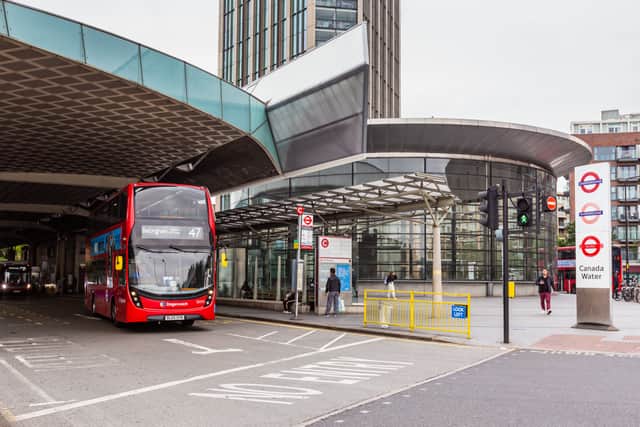 Route 47 at Canada Water bus station