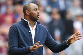 Crystal Palace manager Patrick Vieira.