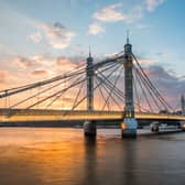 Chelsea Bridge where the man was Tasered. Credit: Adobe Stock
