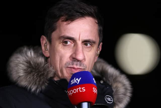 Sky Sports pundit Gary Neville. Picture: Naomi Baker/Getty Images