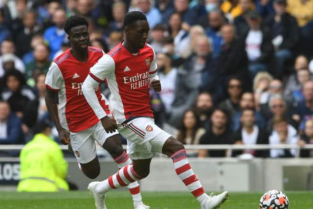 Flo Balogun of Arsenal during the MIND Series match between Tottenham Hotspur . (Photo by David Price/Arsenal FC via Getty Images)