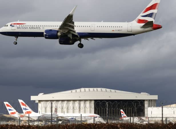 <p>A British Airways flight to Barbados was delayed for several hours after a stewardess was assaulted by a passenger. Credit: ADRIAN DENNIS/AFP via Getty Images</p>