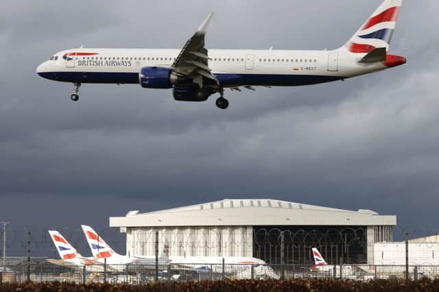 A British Airways flight to Barbados was delayed for several hours after a stewardess was assaulted by a passenger. Credit: ADRIAN DENNIS/AFP via Getty Images