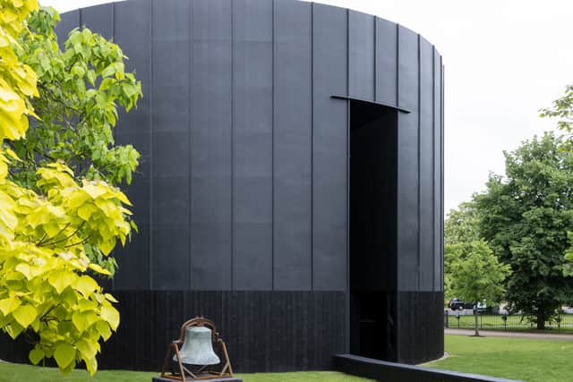Serpentine Pavilion 2022 designed by Theaster Gates © Theaster Gates Studio. Photo: Iwan Baan. Courtesy: Serpentine