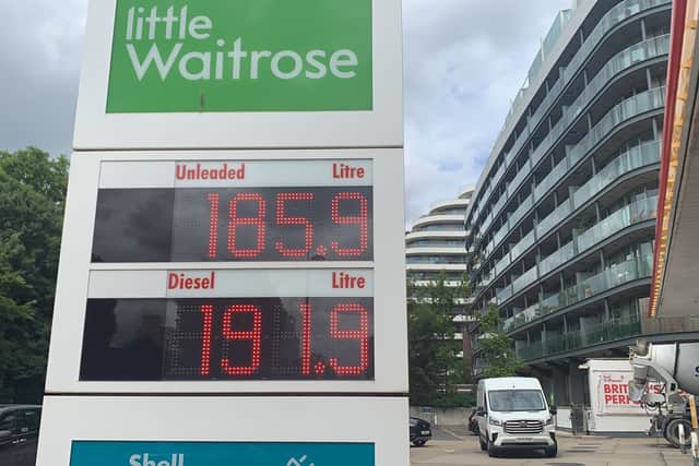 Petrol prices went up by 3p while Claudia Marquis was filming. Credit: Claudia Marquis