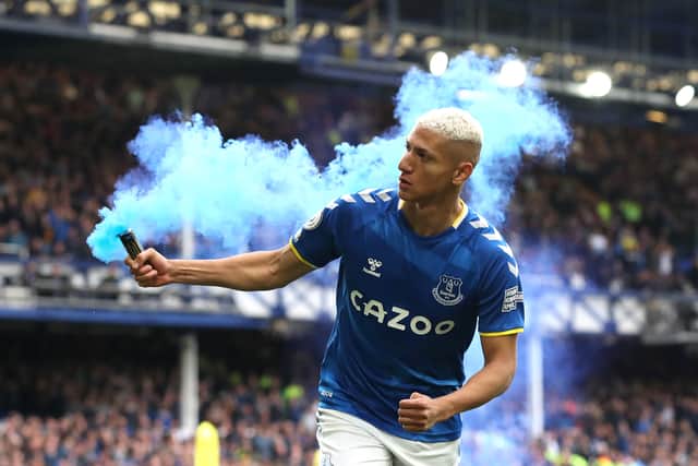 Richarlison scored 11 goals in all competitions for Everton last season. Credit: Getty. 
