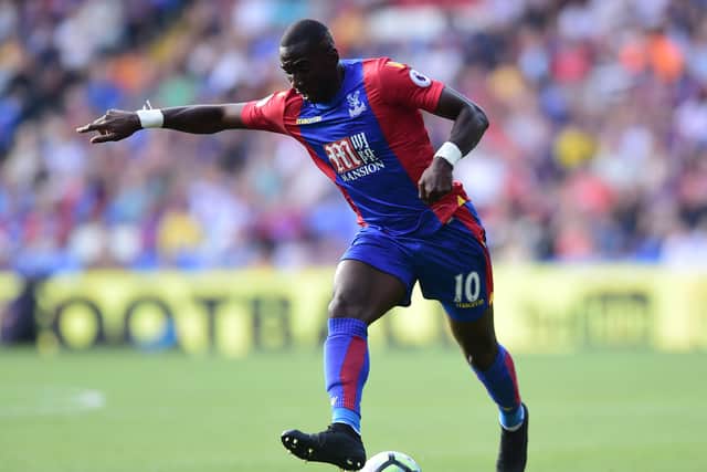 Yannick Bolasie of Crystal Palace in action during the Premier League match (Photo by Alex Broadway/Getty Images)