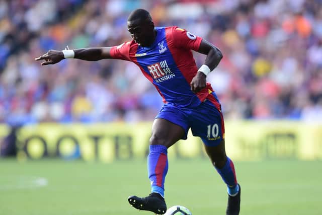  Yannick Bolasie of Crystal Palace in action during the Premier League match  (Photo by Alex Broadway/Getty Images)