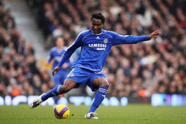 John Obi Mikel of Chelsea in action during the Barclays Premier League match (Photo by Phil Cole/Getty Images)
