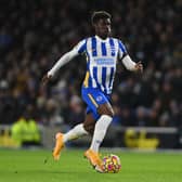 Yves Bissouma of Brighton & Hove Albion in action during the Premier League match  (Photo by Mike Hewitt/Getty Images)
