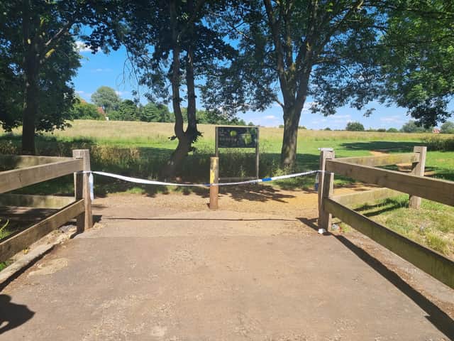Belvue Park is completely closed due to the incident. Photo: LW