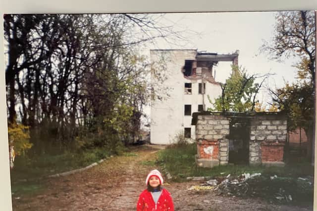 Lana as a child in Chechnya. Photo: Lana Estemirova