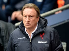  Neil Warnock looks on ahead of the English Premier League football match between Manchester City (Photo credit should read OLI SCARFF/AFP via Getty Images)