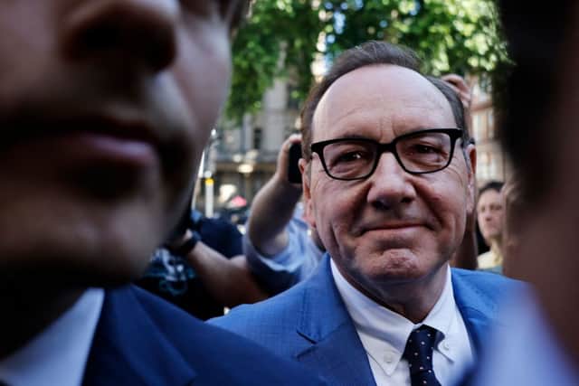 US actor Kevin Spacey arrives at the Westminster Magistrates’ Court. Credit: CARLOS JASSO/AFP via Getty Images
