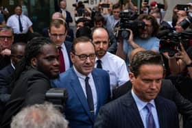 Actor Kevin Spacey leaves Westminster Magistrates Court. Credit: Carl Court/Getty Images