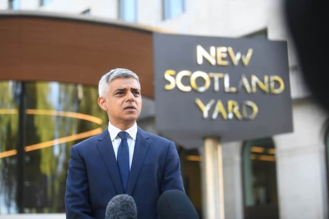 London mayor Sadiq Khan has said the gender and ethnicity of the next Met Police chief “doesn’t matter”. Photo: Getty