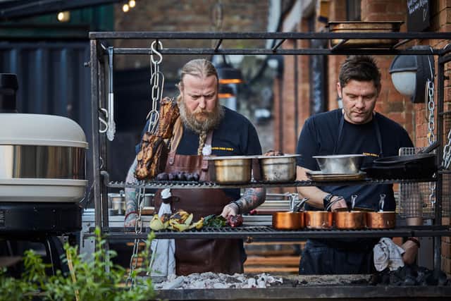 Chefs Andrew Clarke and Daniel Watkins at Acme Fire Cult
