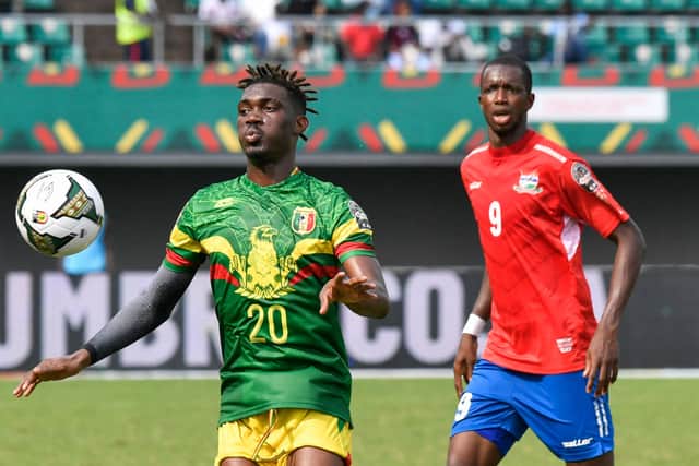 Yves Bissouma (L) playing for Mali at the AFCON. Credit: ISSOUF SANOGO/AFP via Getty Images